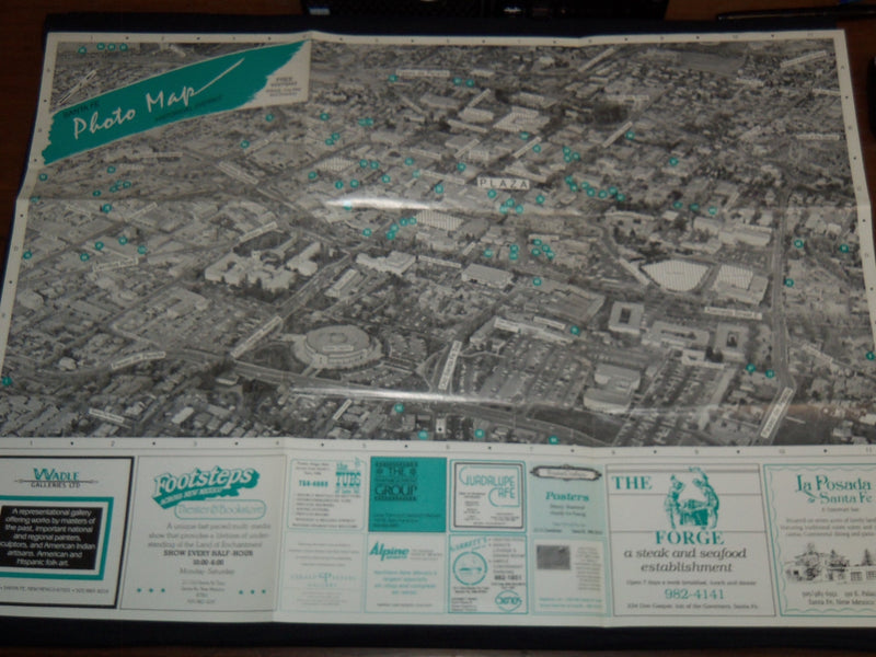 1986 SANTA FE PHOTO MAP & DIRECTORY - FOLD-OUT - J 8838