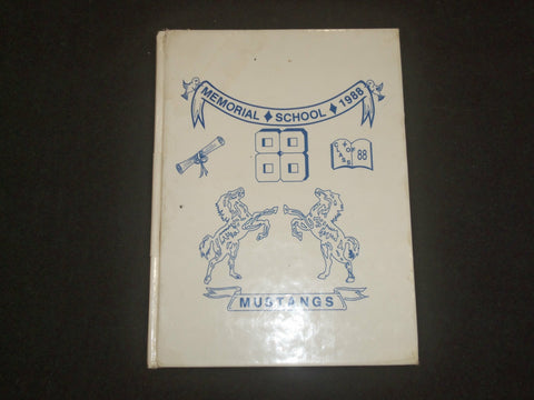 1988 MEMORIAL SCHOOL YEARBOOK - UNION BEACH, NEW JERSEY - YB 2217
