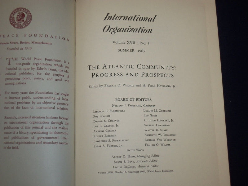 1963-1966 INTERNATIONAL ORGANIZATION PERIODICAL LOT OF 7 ISSUES - O 2553