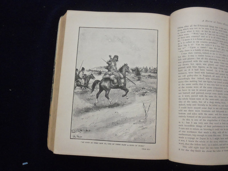 1890'S ROBINSON CRUSOE HARDCOVER BOOK BY DANIEL DEFOE - KD 8360