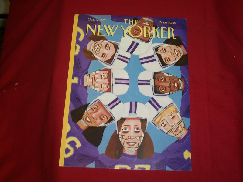 1994 OCTOBER 17 NEW YORKER MAGAZINE FRONT COVER ONLY - GREAT ART FOR FRAMING