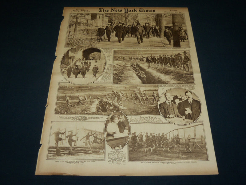 1917 NOVEMBER 11 NEW YORK TIMES PICTURE SECTION - WILSON AT PRINCETON - NT 9375