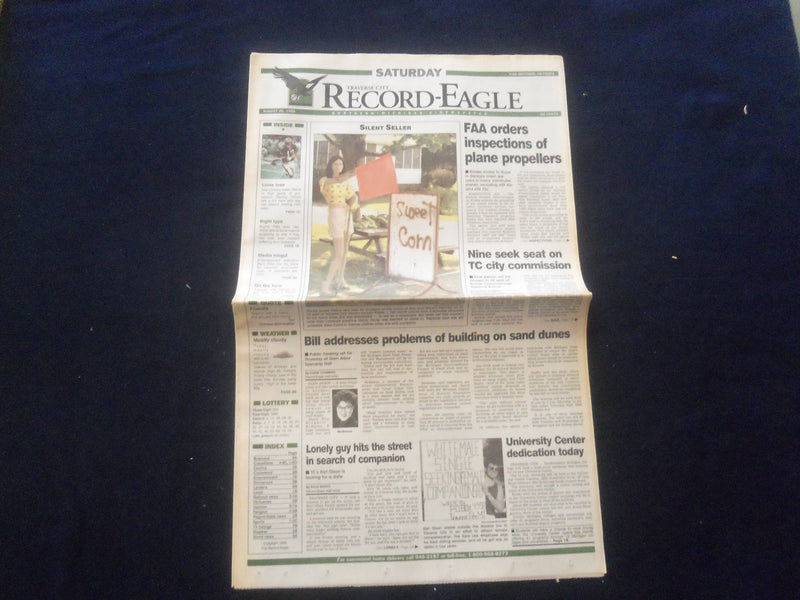 1995 AUG 25 TRAVERSE CITY (MI) RECORD-EAGLE NEWSPAPER - FAA INSPECTIONS-NP 6132