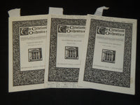 1953-1954 THE CLEVELAND ORCHESTRA PROGRAM LOT OF 3 - SIGNED - SENOFSKY - J 5344