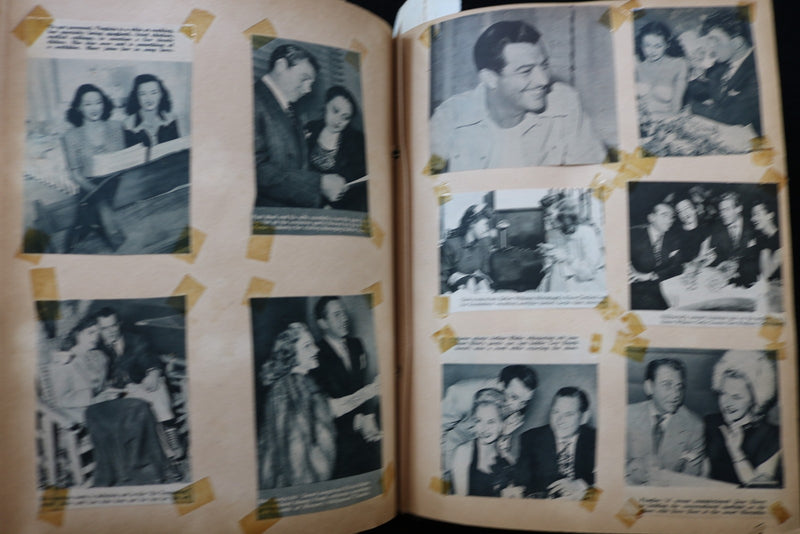 1940'S MOVIE STARS SCRAPBOOK - INGRID BERGMAN - SHIRLEY TEMPLE - E 24929