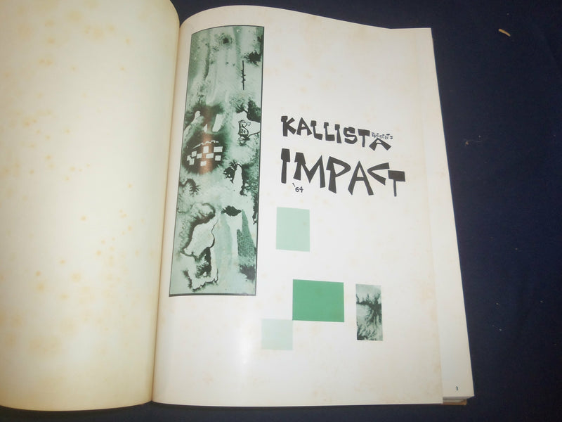 1964 IMPACT WAGNER COLLEGE YEARBOOK - STATEN ISLAND, NEW YORK - YB 2398