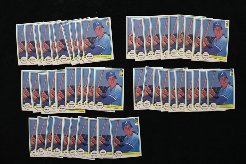 DALE MURPHY 1982 DONRUSS BASEBALL CARDS - #299 - NM-MT - LOT OF 50 - #152