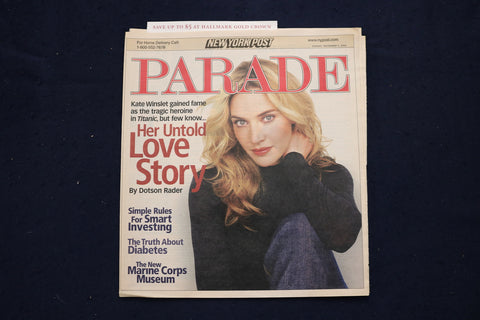 2006 NOVEMBER 5 PARADE MAGAZINE - KATE WINSLET COVER - E 18377