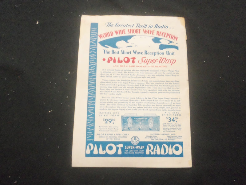 1930 DEC - 1931 JAN SHORT WAVE CRAFT MAGAZINE - RADIO EXPERIMENTER'S - B 433I