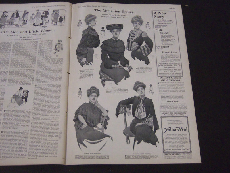 1903 FEB LADIES' HOME JOURNAL MAGAZINE - MAXFIELD PARRISH INTERIOR - ST 4468