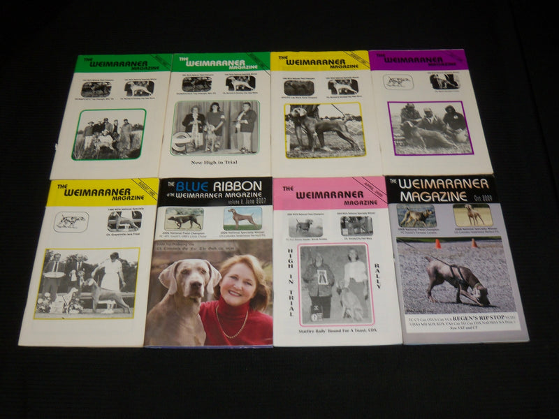 1989-2015 THE WEIMARANER DOG MAGAZINE LOT OF 36 ISSUES - O 2993J