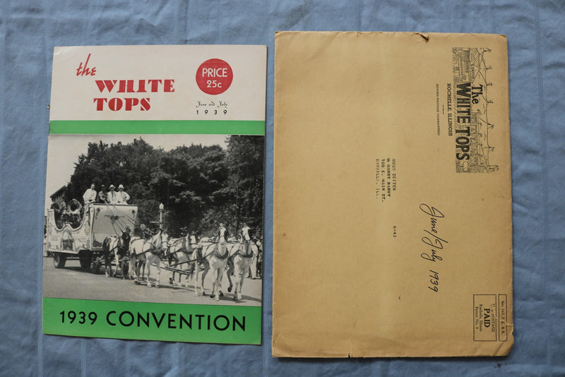 1939 JUNE AND JULY THE WHITE TOPS MAGAZINE WITH ENVELOPE - K 3127