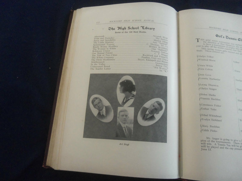 1914 THE ANNUAL ROCKFORD HIGH SCHOOL YEARBOOK - ROCKFORD, ILLINOIS - YB 2593