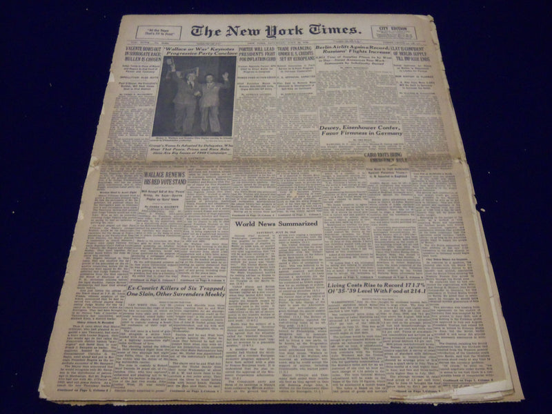 1948 JULY 24 NEW YORK TIMES - D. W. GRIFFITH FILM PIONEER DIES - NT 132