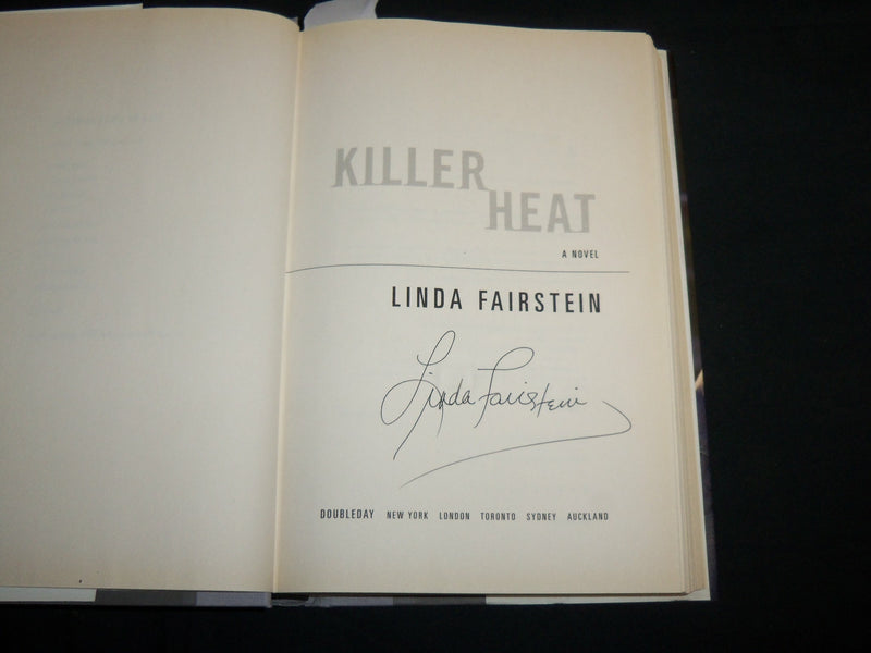 2008 KILLER HEAT HARDCOVER BOOK SIGNED BY LINDA FAIRSTEIN - KD 6823
