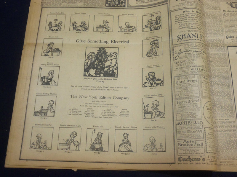 1918 DECEMBER 20 NEW YORK TIMES - WILSON CONFERS WITH KING OF ITALY - NT 9181