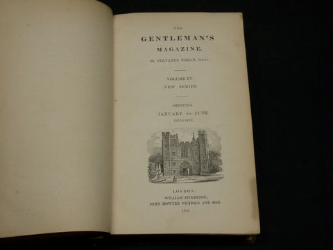 1841 THE GENTLEMAN'S MAGAZINE HISTORICAL CHRONICLE BOUND VOLUME- KD 3370C