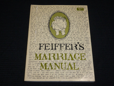 1967 FEIFFER'S MARRIAGE MANUAL SOFTCOVER BOOK BY JULES FEIFFER - J 6961