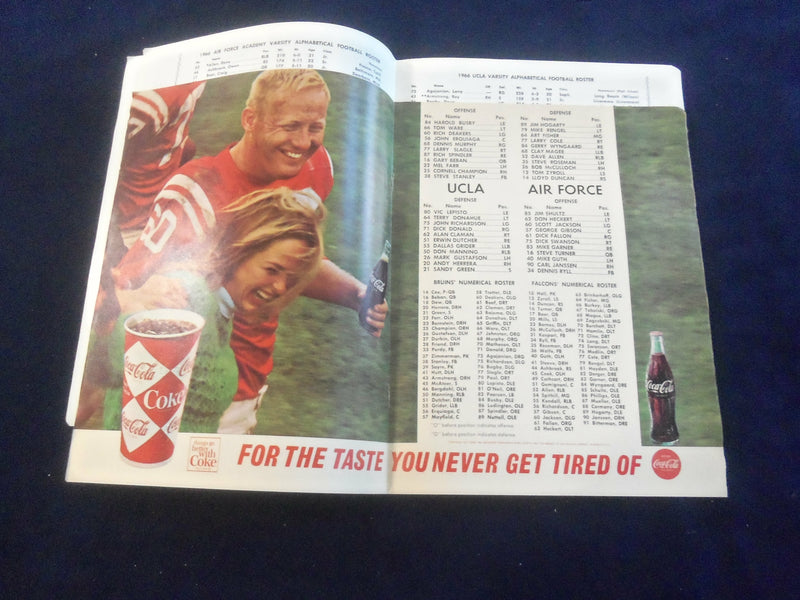 1966 OCTOBER 29 GOAL POST PROGRAM - UCLA VS AIR FORCE - ST 7200