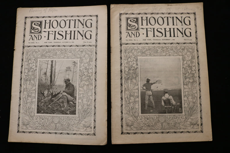 1900 SHOOTING AND FISHING MAGAZINE - LOT OF 21 - O 3697