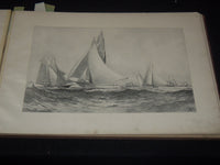 1899 THE CUP RACES FOLIO VOLUME BY L. A. SHAFER - RARE - NICE PHOTOS - Z 259