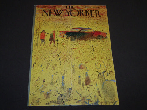 1958 NOVEMBER 15 NEW YORKER MAGAZINE FRONT COVER ONLY - GREAT ART FOR FRAMING