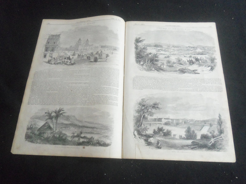 1853 OCTOBER 15 ILLUSTRATED NEWS MAGAZINE - HOLY SEPULCHRE, JERUSALEM - B 5531T