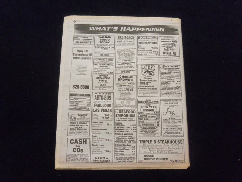 1998-99 WILKES-BARRE, PA TIMES LEADER NEWSPAPER - THE GUIDE - LOT OF 4 - NP 6218