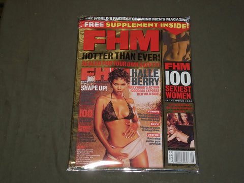 2001 JUNE FHM MAGAZINE (FOR HIM) - HALLE BERRY COVER - B 3531