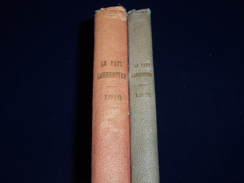 1916 & 1917 LE PAYS LAURENTIEN FRENCH BOUND VOLUME VOLUMES 1 & 2 - KD 2851