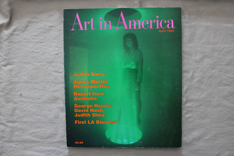 1993 APRIL ART IN AMERICA MAGAZINE - MODEL FOR STAGE AND SCREEN COVER - E 26767
