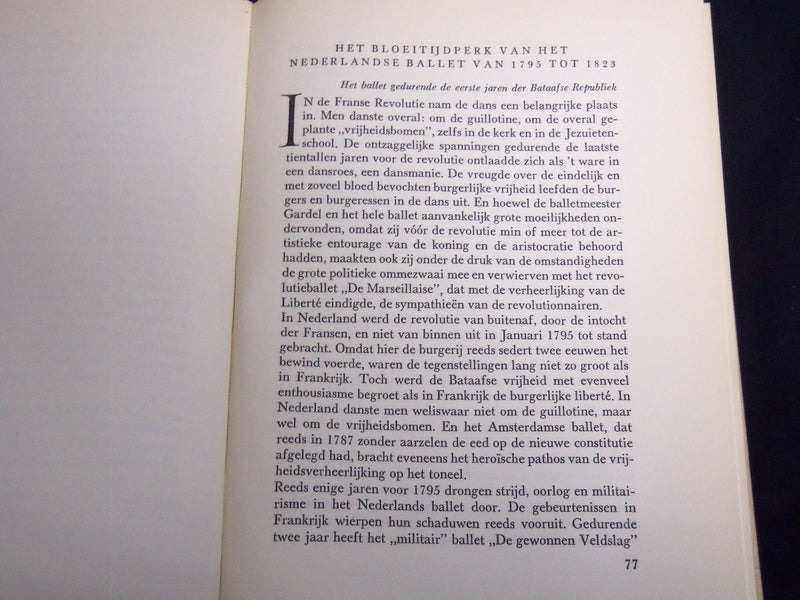 1950 EEN EEUW DANSKUNST IN NEDERLAND BOOK BY E. REBLING - DUTCH - KD 5980L
