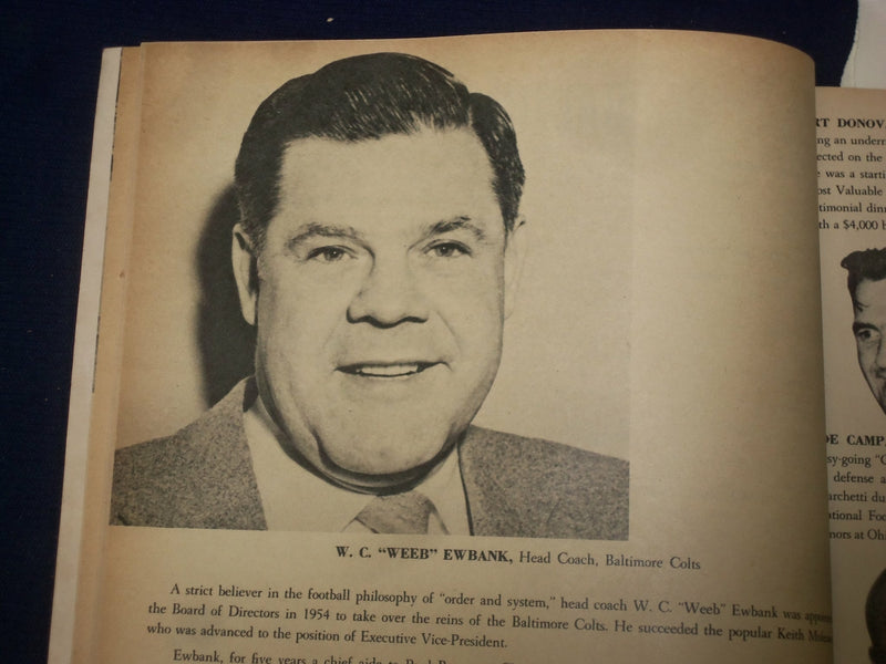 1955 PROFESSIONAL FOOTBALL OFFICAL 1955 YEAR BOOK OF THE NFL- 35TH ANNIV- B 6525