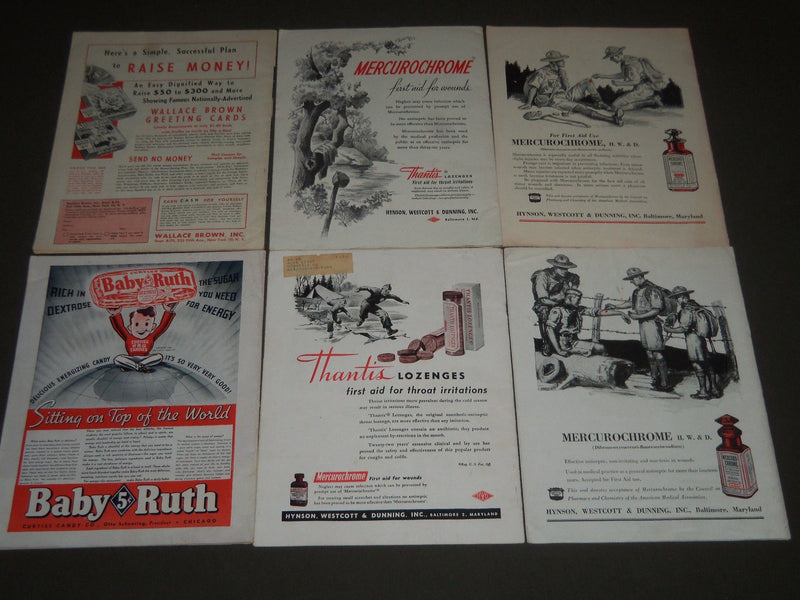 1936-1959 SCOUTING MAGAZINE LOT OF 6 DIFFERENT ISSUES - O 2515H
