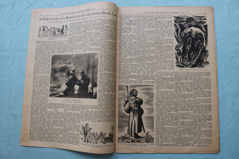 1934 DEC 2 NEW YORK TIMES BOOK REVIEW SECTION - FRANZ WERFEL'S NOVEL - NP 9165