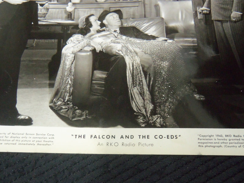 1943 THE FALCON AND THE CO-EDS MOVIE STILLS LOT OF 4 - 8x10 - #73