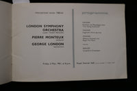 1961 MAY 5 & 22 LONDON SYMPHONY ORCHESTRA PROGRAMS - LOT OF 2 - K 1911