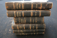 1876-1907 PARK COLLEGE RECORD WEEKLY RECORD HARDCOVER BOOKS - 6 VOLUMES -KD 9575
