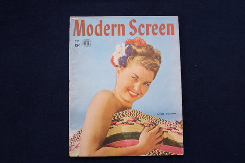 1946 MAY MODERN SCREEN MAGAZINE - ESTHER WILLIAMS COVER - E 12744