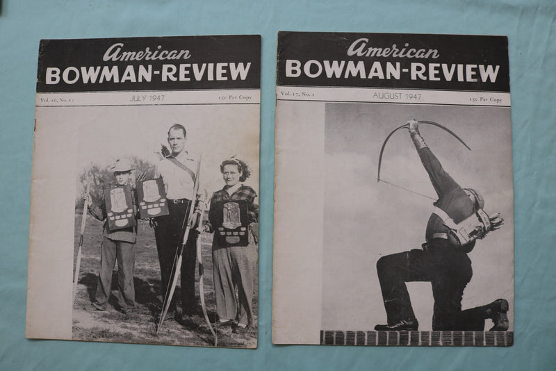 1947 AMERICAN BOWMAN-REVIEW MAGAZINE - COMPLETE YEAR - LOT OF 12 - O 3753