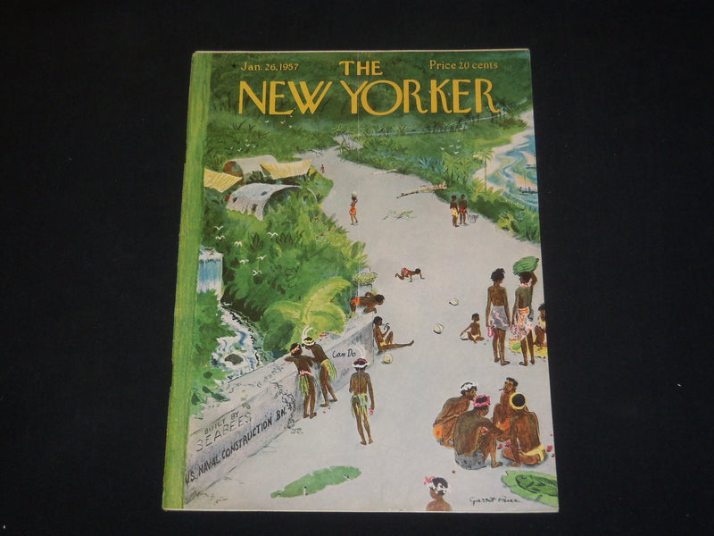 1957 JANUARY 26 THE NEW YORKER MAGAZINE - ILLUSTRATED COVER - NY 601