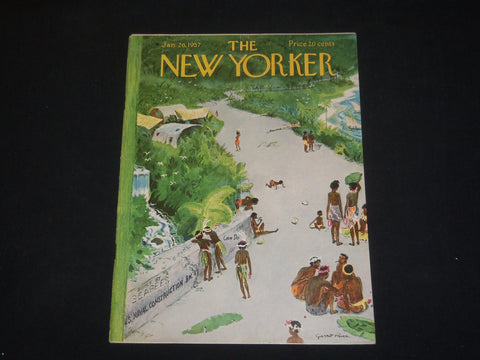 1957 JANUARY 26 THE NEW YORKER MAGAZINE - ILLUSTRATED COVER - NY 601
