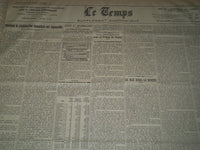 1927 JANUARY-MARCH LE TEMPS FRENCH NEWSPAPER BOUND VOLUME - VB 15