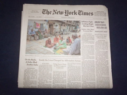 2023 JUNE 22 NEW YORK TIMES - AMAZON TRAPS USERS IN SERVICE, REGULATOR SAYS