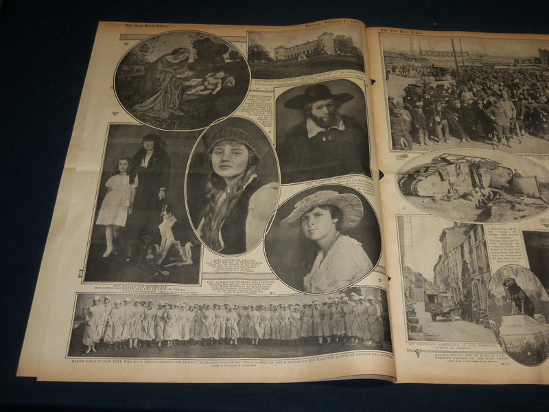 1917 JANUARY 7 NEW YORK TIMES ROTO PICTURE SECTION - SEVENTH REGIMENT - NT 8982