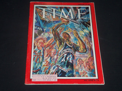 1961 FEBRUARY 17 TIME MAGAZINE - OSCAR ROBERTSON - T 1784