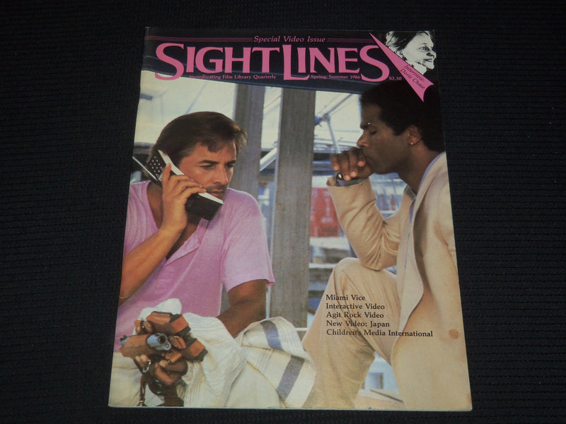 1986 SPRING SIGHT LINES MAGAZINE - MIAMI VICE FRONT COVER - E 14929