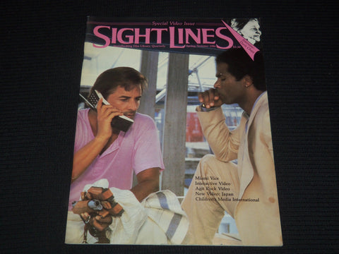 1986 SPRING SIGHT LINES MAGAZINE - MIAMI VICE FRONT COVER - E 14929