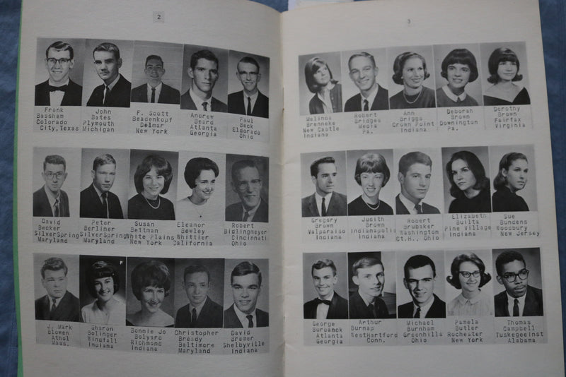 1965 EARLHAM COLLEGE DIRECTORY OF NEW STUDENTS SOFTCOVER BOOK - INDIANA - K 311