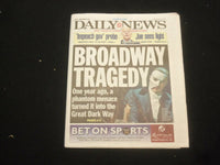 2021 MARCH 12 NEW YORK DAILY NEWS NEWSPAPER - 1 YEAR AGO BROADWAY WENT DARK